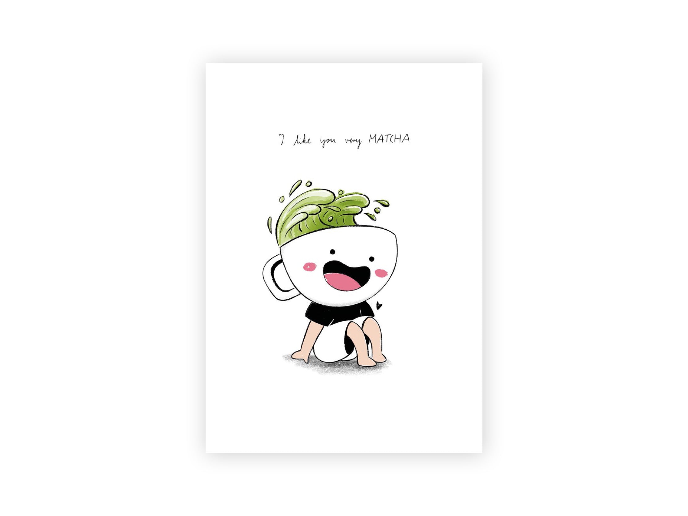 Ahoi Julinko Postkarte Matcha