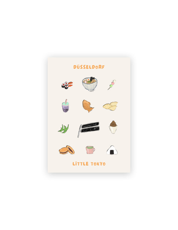 Reisundpapier Postkarte Düsseldorf Little Tokyo