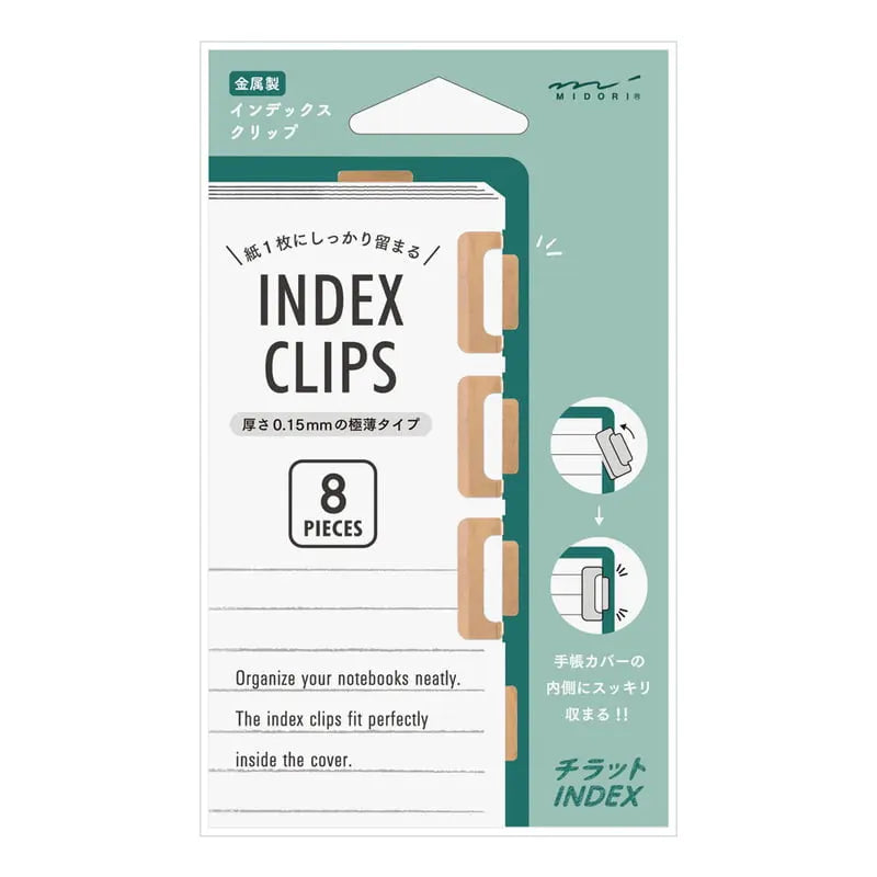 Midori Index Clip S Chiratto Orange