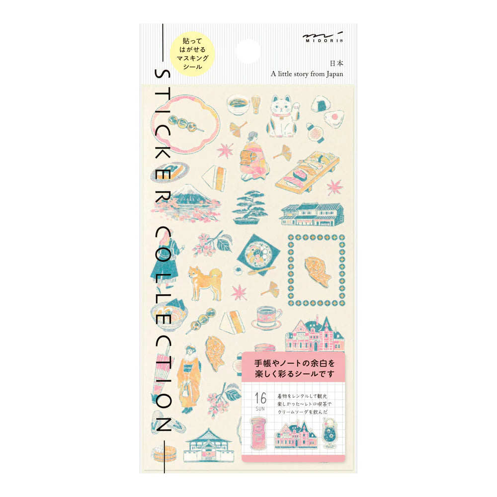 Midori Sticker Set Japanese Motifs