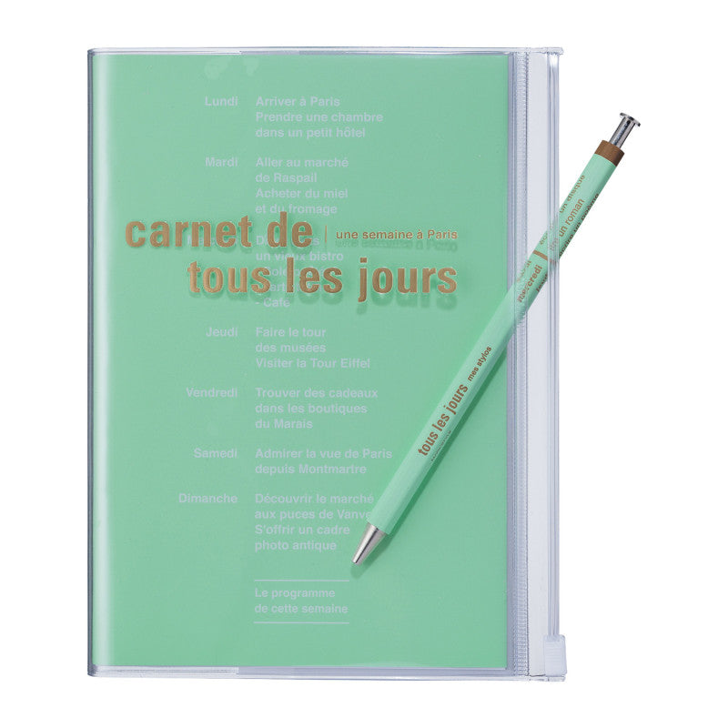 Marks Zipper Notizbuch Days Mint Blanko Dot Grid B6