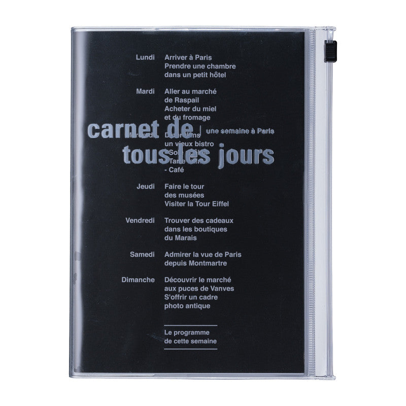 Marks Zipper Notizbuch Days Blanko Dot Grid B6