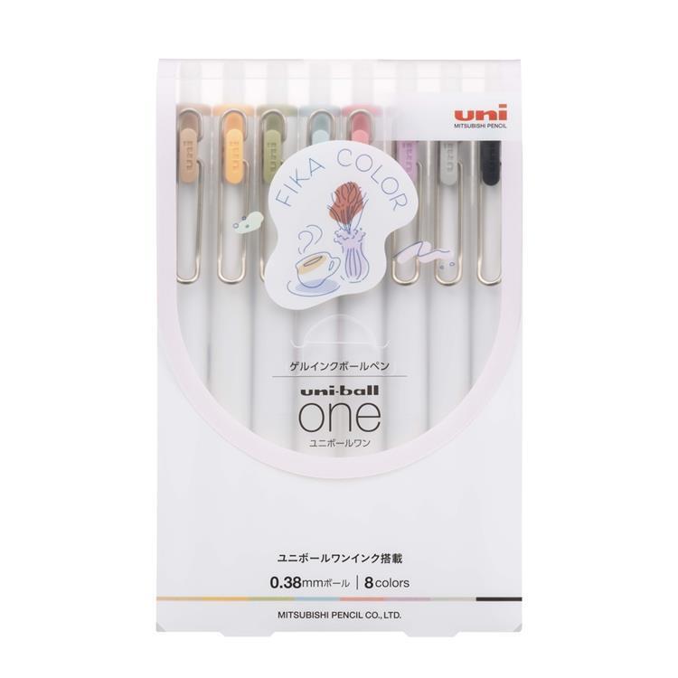 Mitsubishi Gelstifte-Set Uni Ball One Gel Pen Fika Color 0.38mm