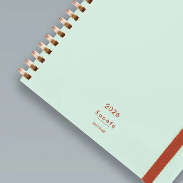 Kokuyo Sooofa Kalender 2026 Softring Diary B6 Light Green
