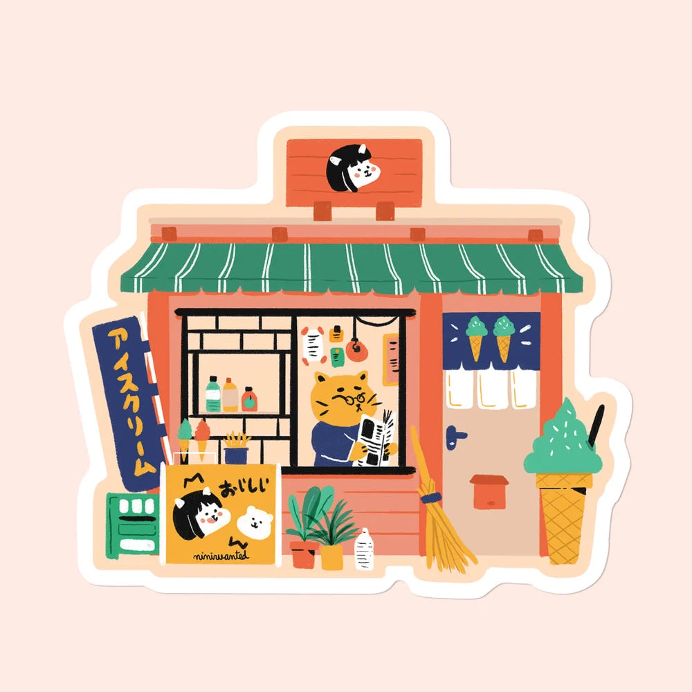 Niniwanted Sticker Ice cream Shop