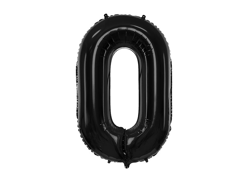 Folienballon Ziffer Schwarz 86 cm