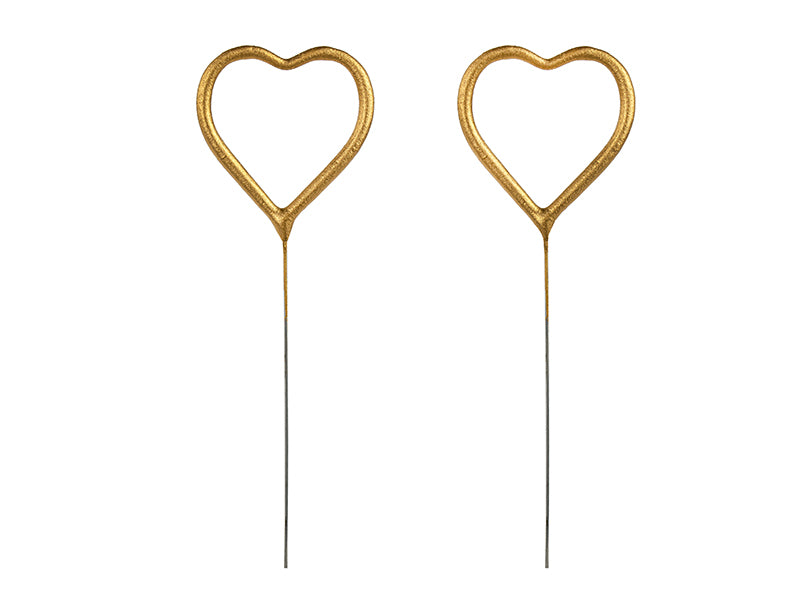 Wunderkerzen Gold Herzen