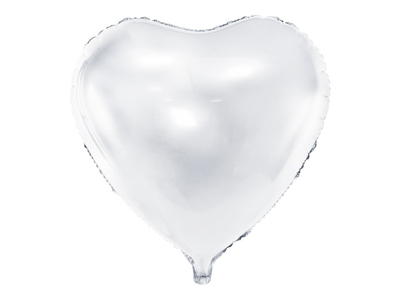 Folienballon Herz Weiß