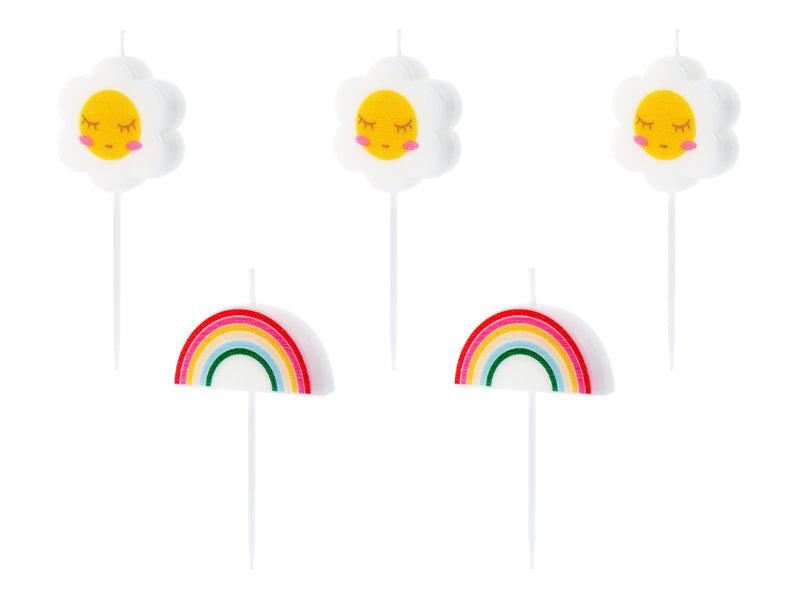 Geburtstagskerzen Regenbogen